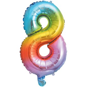 Праздничный фольгированный шар Decorata Party Rainbow 35 см № 8