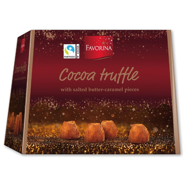 Трюфели с кусочками солёной карамели Favorina 250 гр Трюфели с кусочками солёной карамели Favorina 250 гр