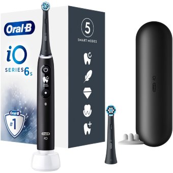 Электрическая зубная щетка Oral-B iO 6S Black с технологией Braun Электрическая зубная щетка Oral-B iO 6S Black с технологией Braun