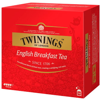 Чай черный английский завтрак Twinings 50пак Чай черный английский завтрак Twinings 50пак