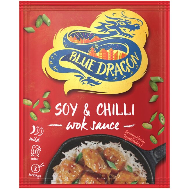 Соус для вок Blue Dragon с соей и чили 120 гр