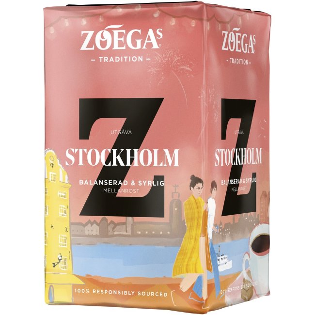 Кофе молотый фильтрованный Zoégas Stockholm 450 гр
