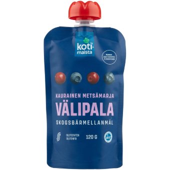 Овсяной фруктово-ягодный перекус Kotimaista 120 гр Овсяной фруктово-ягодный перекус Kotimaista 120 гр