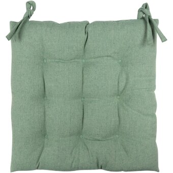 Подушка на сиденье House Every Day 40x40 см зеленая chambray