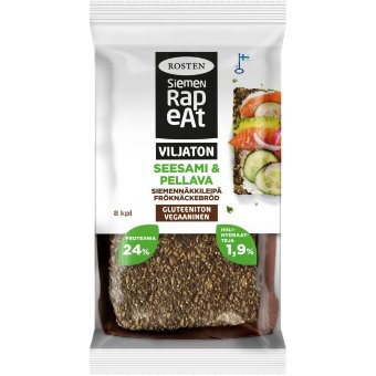 Хлебцы без глютена Rosten с кунжутом и льняным семенем 170 гр Хлебцы без глютена Rosten с кунжутом и льняным семенем 170 гр