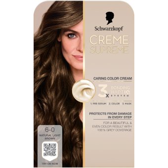 Крем-краска для волос Schwarzkopf Creme Supreme 6-0 естественный светло-коричневый