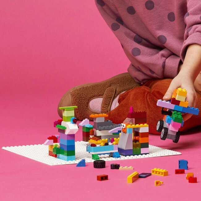 Конструктор LEGO® Classic белая строительная пластина 11026; набор для творчества для детей от 4 лет (1 деталь)