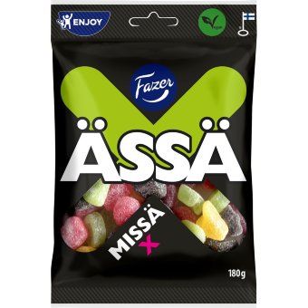 Жевательный мармелад с лакрицей Fazer Ässä Missä X 180 гр Жевательный мармелад с лакрицей Fazer Ässä Missä X 180 гр