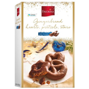 Пряные пряники Favorina с молочным шоколадом 500 гр Пряные пряники Favorina с молочным шоколадом 500 гр