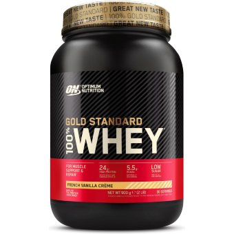 Протеиновый порошок Optimum Nutrition Gold Standard 100% WGS французская ваниль 900 гр Протеиновый порошок Optimum Nutrition Gold Standard 100% WGS французская ваниль 900 гр