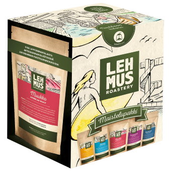 Набор из пяти сортов молотого фильтрованного кофе Lehmus Roastery уп 5 шт х 100 гр Набор из пяти сортов молотого фильтрованного кофе Lehmus Roastery уп 5 шт х 100 гр