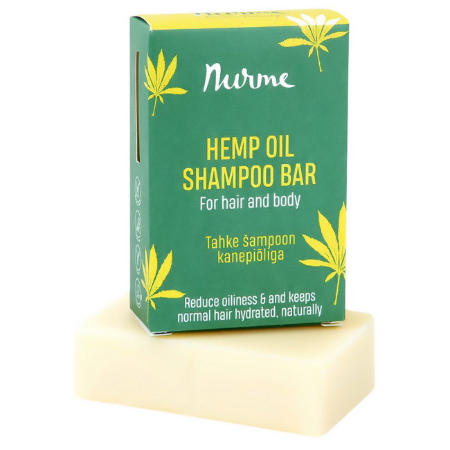 Твердый шампунь с конопляным маслом Nurme Hemp Oil 100 гр