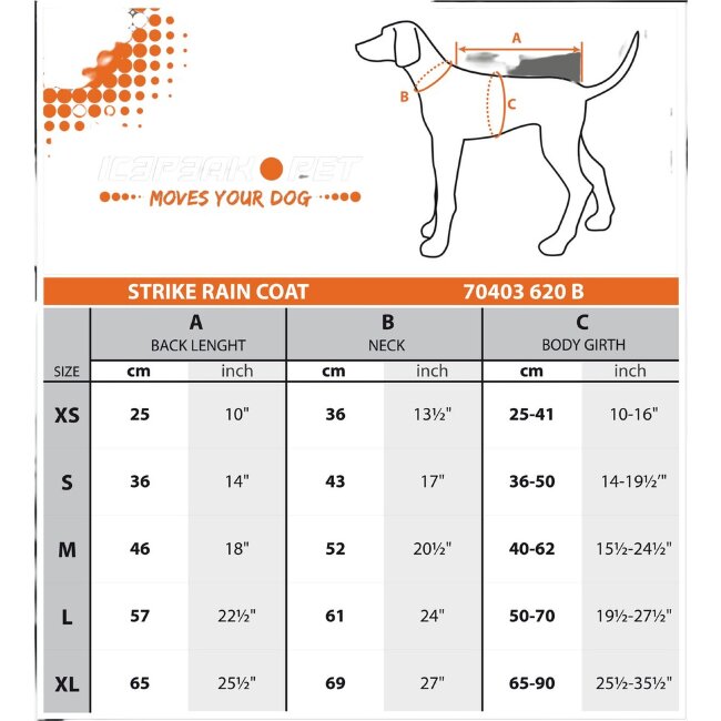 Дождевик для собак Icepeak Pet Strike