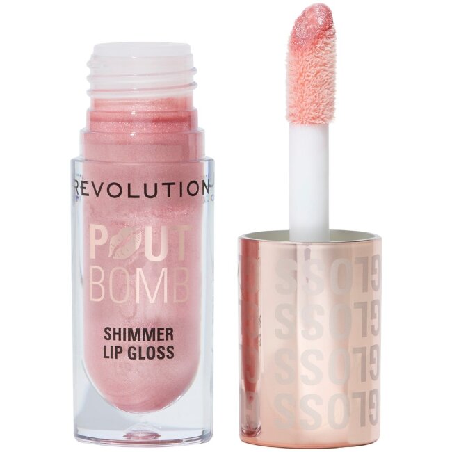 Блеск для губ Revolution Pout Bomb Shimmer 4,6 мл shine pink Блеск для губ Revolution Pout Bomb Shimmer 4,6 мл shine pink