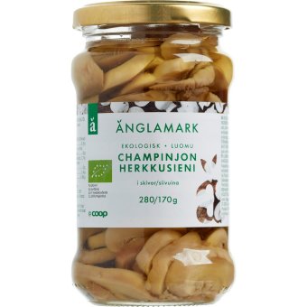 Ломтики шампиньонов Änglamark органические 280 гр Ломтики шампиньонов Änglamark органические 280 гр