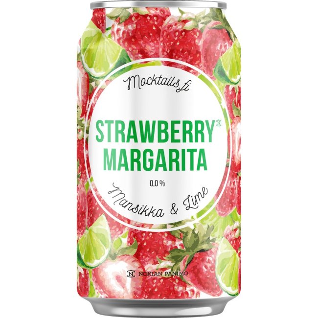 Безалкогольный коктейль Mocktail Strawberry Margarita 0,0% 0,33 л