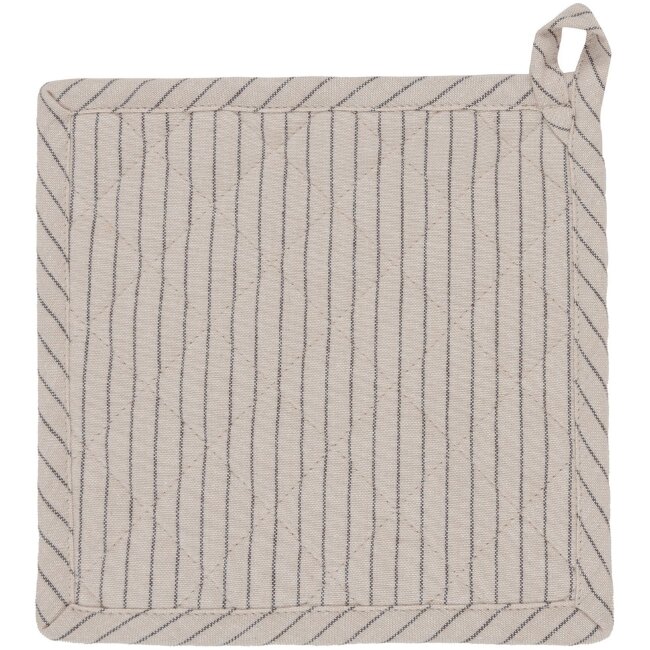 Прихватка House Pinstripe 22 x 22 см лен/черный PatternLab