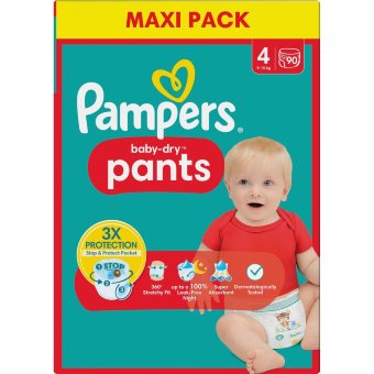 Подгузники-трусики Pampers Baby Pants 4, 9-15 кг, 90 шт. Подгузники-трусики Pampers Baby Pants 4, 9-15 кг, 90 шт.