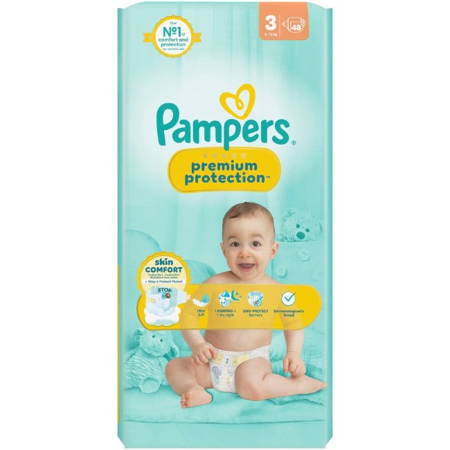 Подгузники Pampers Premium Protection S3 6-10 кг 48 шт