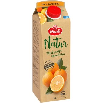 Апельсиновый сок Marli Natur Sötäre 100% 1 л
