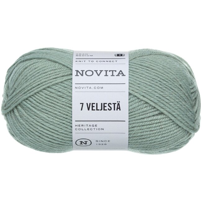 Нить Novita Lanka 7 Veljestä 100 гр kaaliperhonen 305