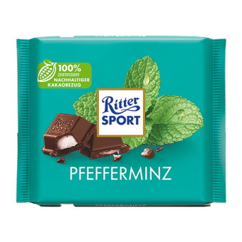 Шоколад Ritter Sport (мята) 100 гр Шоколад Ritter Sport (мята) 100 гр