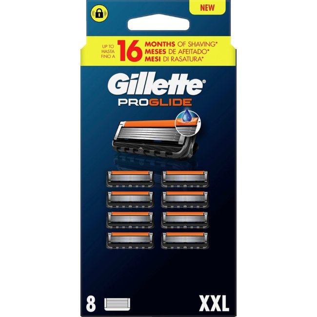 Сменные лезвия Gillette Proglide 8 шт Сменные лезвия Gillette Proglide 8 шт