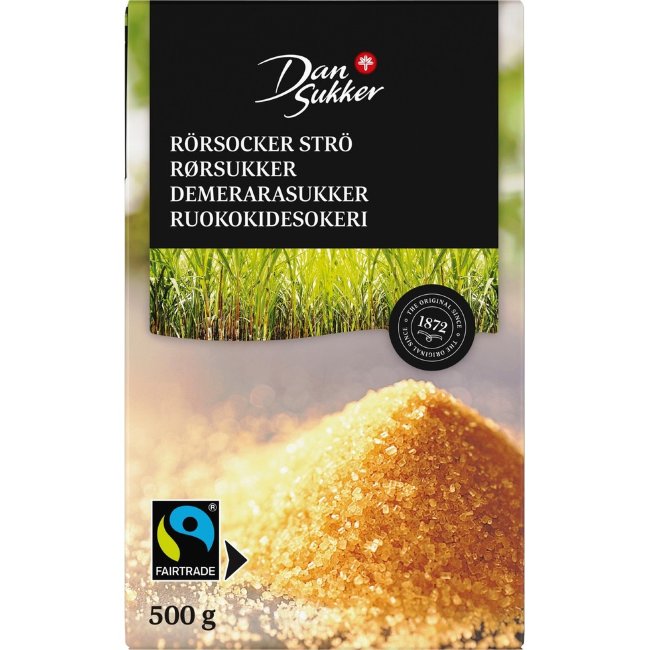Тростниковый кристаллический сахар Dansukker 500 гр