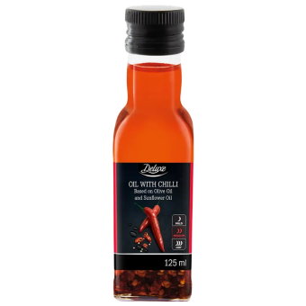 Растительное масло для салатов с чили Deluxe 125 гр Растительное масло для салатов с чили Deluxe 125 гр